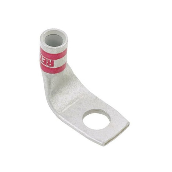 Panduit One-Hole Compression Lug, 1/0 AWG Max, Standard Barrel, Copper, Pink LCAX1/0-56F-X - main